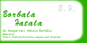 borbala hatala business card